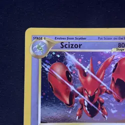 Scizor 10/75 Neo Discovery Holo Rare Unlimited Edition English Pokemon TCG - Image 2