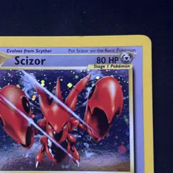 Scizor 10/75 Neo Discovery Holo Rare Unlimited Edition English Pokemon TCG - Image 3