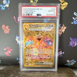 Pokemon TCG Charizard ex 228/197 Obsidian Flames Hyper Rare Holo PSA 10 - Image 1