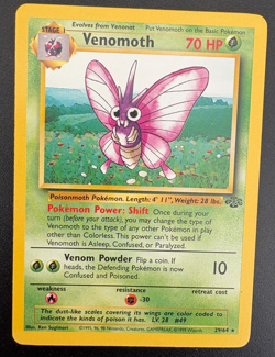 Pokemon TCG Venomoth Jungle 29/64 Regular LP - Image 1