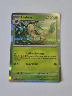 Leafeon 005/131 Rare Prismatic Evolutions Pokemon Holo Near Mint - Image 1