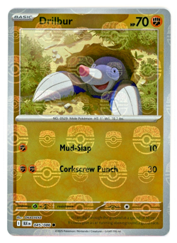 Drilbur (Master Ball Pattern) - 045/086 - Pokemon Black Bolt Common NM - Image 1