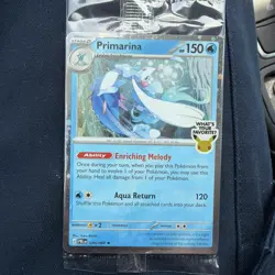 Pokemon Primarina 020 Pitch Black Cosmos Promo Barnes & Noble Good Centering! - Image 1