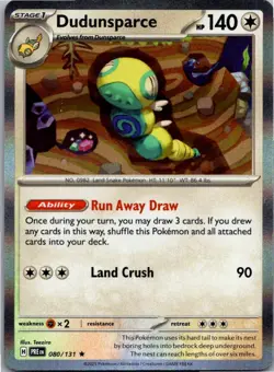 Dudunsparce 080/131 Holo Rare Prismatic Evolutions Pokemon Near Mint - Image 1