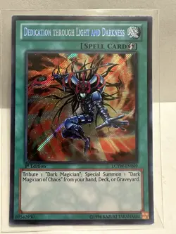 Yugioh! Dedication through Light and Darkness LCYW-EN069 Secret Rare 1st ED NM - Image 1