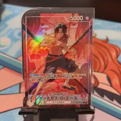 Portgas D. Ace (Alt Art) OP16-001 L The Time of Battle - ONE PIECE Japanese - Image 1