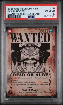Gol.D.Roger - OP09-118 (SP) (Wanted Poster) OP09-118 Carrying On His Will Foil - Image 1