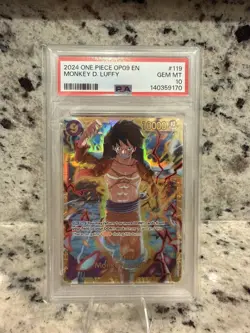 2024 One Piece Monkey D Luffy OP09-119 PSA 10 Secret Emperor’s In The New World - Image 2