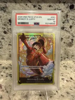 Monkey D. Luffy 2026 One Piece Starter Deck 29 - Leader - #001 PSA 10 - Image 3