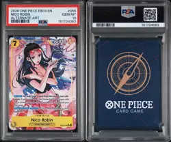 2026 ONE PIECE EB03-ONE PIECE HEROINES EDITION ALT ART #055 NICO ROBIN PSA 10 - Image 3