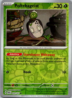Poltchageist 020/167 Reverse Holo English Pokemon Card - Image 1