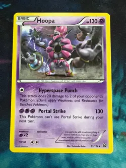 Hoopa 51/114 Rare - 2016 XY Steam Siege - Pokemon Card LP - Image 1