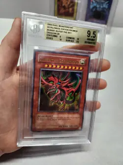 Yu-Gi-Oh BGS 9.5 2003 GBI Ultra Rare Egyptian God Cards Set Slifer Obelisk Ra - Image 5