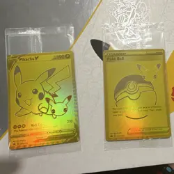 Pokemon TCG celebrations Pikachu V 190 Full Art Holo Poke Ball 2-Card Lot - Image 1