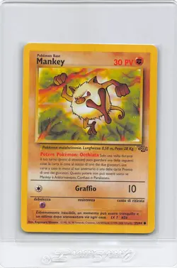 MANKEY 55/64 - ITALIAN - JUNGLE SET - Unlimited - VINTAGE POKEMON CARD - NM - Image 1