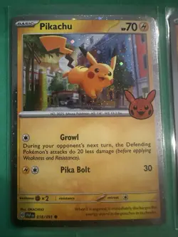Pokemon Pikachu Raichu Card Lot Reverse Holo Trick or Trade 5 Card Bundle - Image 2