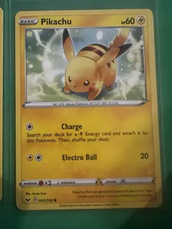 Pokemon Pikachu Raichu Card Lot Reverse Holo Trick or Trade 5 Card Bundle - Image 5