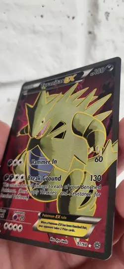 NM+ Pokemon Tyranitar EX Full Art XY Ancient Origins Card 91/98 Ultra Rare 2015 - Image 2