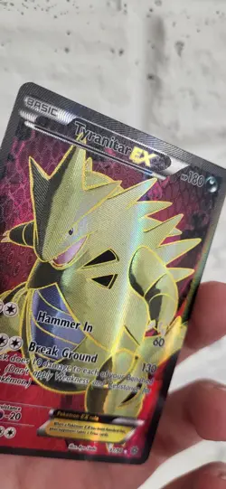 NM+ Pokemon Tyranitar EX Full Art XY Ancient Origins Card 91/98 Ultra Rare 2015 - Image 3