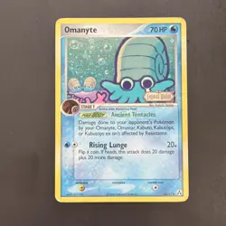 Omanyte 60/92 Legend Maker STAMPED Reverse Holo Pokemon Card - Image 1