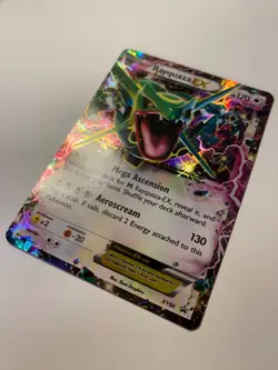 POKEMON Card RAYQUAZA #XY66 MT Holo 2015 - Image 2