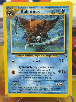 Kabutops Card 25/75 Non Holo Pokemon TCG Neo Discovery NM Card - Image 1