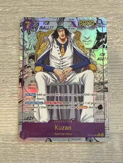 Kuzan Aokiji English Manga OP16-063 One Piece Card Game - The Time Of Battle - Image 1