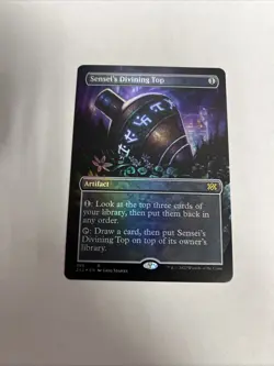 Sensei’s Divining Top Borderless Foil Card #398 MTG LP - Image 1