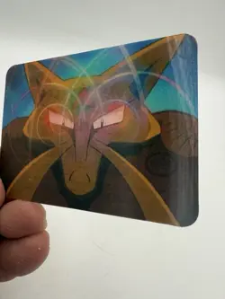 Pokemon Lenticular Alakazam Card - Viz Video Pioneer PIKA-0034D - 3D Promo LP - Image 3