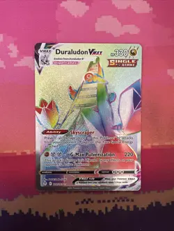 Pokemon Card Duraludon VMAX 219/203 Secret Rare Evolving Skies Near Mint - Image 1