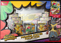 Pokemon TCG | Mega Evolution | Ascended Heroes Premium Poster Collection Lucario - Image 1