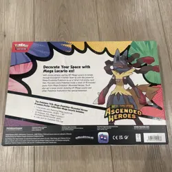Pokemon Mega Evolution Ascended Heroes Premium Poster Collection Box Lucario - Image 2