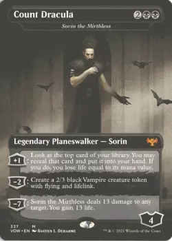 MTG Count Dracula (337) Non-Foil Borderless Innistrad: Crimson Vow NM - Image 1