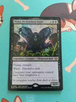 MTG Magic the Gathering - Maha, Its Feathers Night Foil - Bloomburrow - Image 1