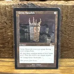 Wizards of the Coast MTG Grim Monolith Urza's Legacy Artifact Reg EN Rare #126 - Image 1