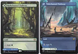Barkchannel Pathway (Borderless) 290 Rare Kaldheim Magic: The Gathering NM - Image 3
