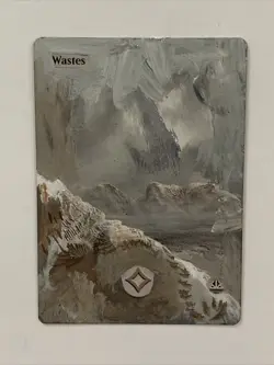 Wastes Oath Of The Gatewatch Hand Painted Extended Border Altered Art MTG Magic - Image 1