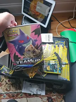 Pokemon TEAM UP Booster Pack Sealed Lot! 3 Packs / 3 Cards Each - Image 4