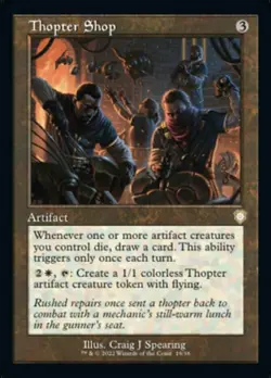 x1 Thopter Shop R MTG Commander: The Brothers' War M/NM, English - Image 1