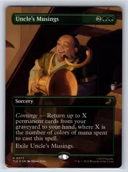 Uncle's Musings (Borderless) 73 Avatar: The Last Airbender MTG Foil NM - Image 1