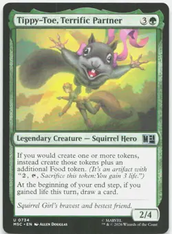 Tippy-Toe, Terrific Partner 734 NM Commander: Marvel Super Heroes MTG - Image 1