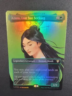 Azusa, Lost but Seeking (Borderless) Commander Masters Foil - Image 3