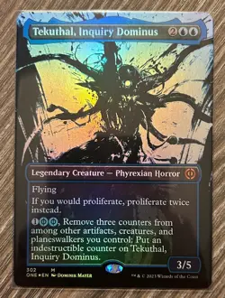 MTG - Tekuthal, Inquiry Dominus (Showcase) (Foil) Phrexia: All Will Be One - NM - Image 1
