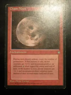 mtg magic chaos moon ice age ENGLISH lune de chaos ere glaciaire - Image 1
