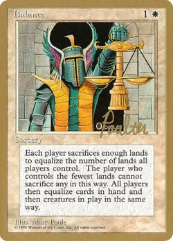 Balance (#pp6) Pro Tour Collector Set MP MTG - Image 1