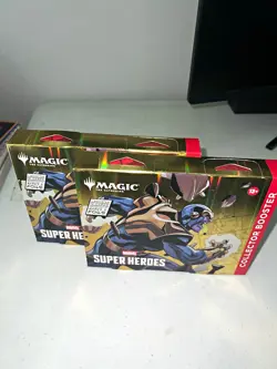 Magic: The Gathering Marvel Super Heroes Collector Booster Box English Sealed 2x - Image 1