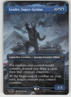 Leader, Super-Genius (Borderless) 330 Marvel Super Heroes Magic: MTG NM - Image 1