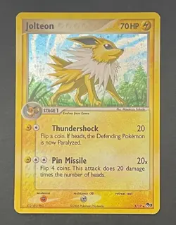 Pokemon Card Jolteon 3/17 POP Series 3 Holo - Moderately Played - Image 1