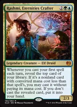 4x NM-Mint, English Regular Rashmi, Eternities Crafter Kaladesh magicmtg - Image 1