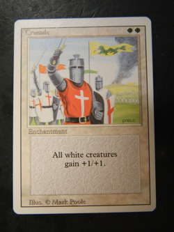 MTG Revised 3rd Edition Crusade White Rare Lightly Played - Image 1